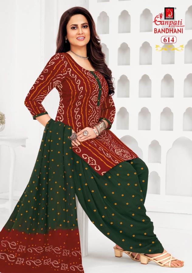 Bandhani Vol 6 By Ganpati Printed Pure Cotton Dress Material Wholesalers In Delhi